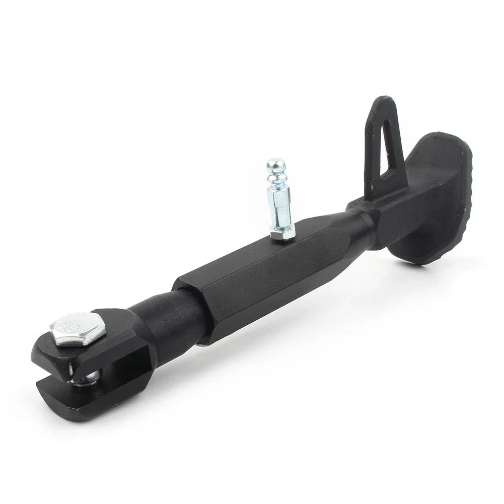 Adjustable Kickstand Foot Side Stand for Universal Motorcycle - Black