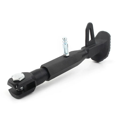 Adjustable Kickstand Foot Side Stand for Universal Motorcycle - Black