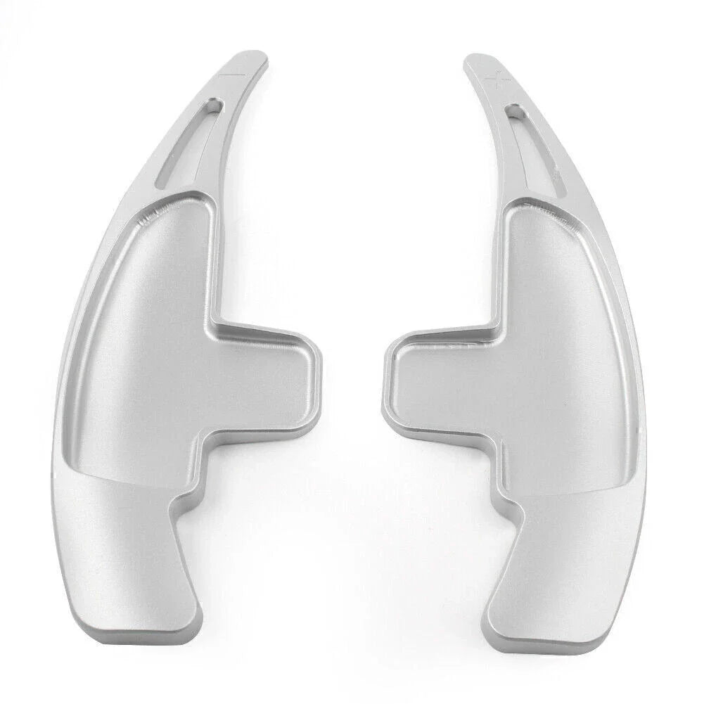 Silver Steering Wheel Shift Paddle Extensions for Mercedes Benz