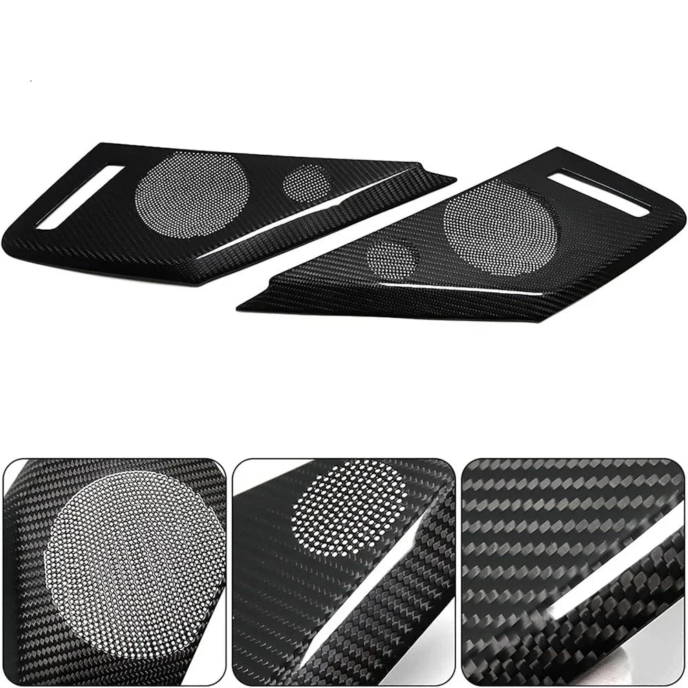 Real Carbon Side Door Speaker Covers for 20-23 Chevrolet C8 (2020-2023)