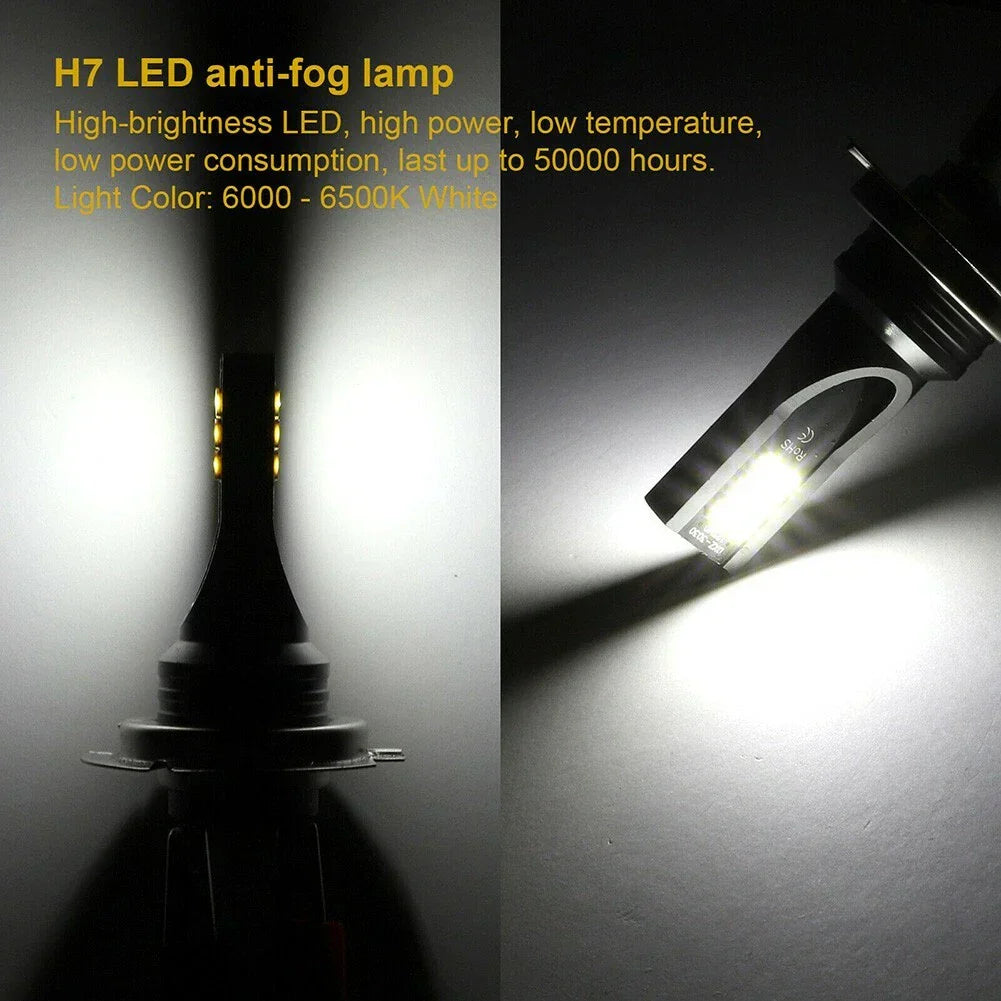 2 x H7 LED Headlight Conversion 110W 30000LM 6000K Canbus Error