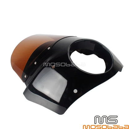 ABS Headlight Fairing w/11'' Smoke Windshield for Harley Street Bob (2018-2020)