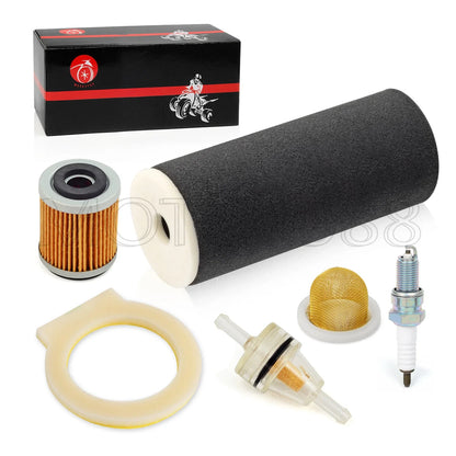 Air Filter &sparkplug+OILSTRAINER+OilFilter for Yamaha Warrior 350(1999–2004)