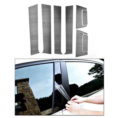 Black PC Side Door Window Pillar Post Cover Trim for Honda HRV (2016–2020)