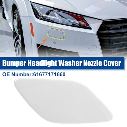 Front Bumper Headlight Washer Cover Cap for BMW 335i White