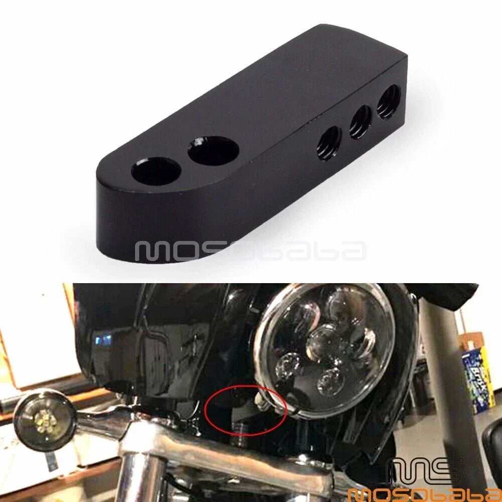Headlight Extension Block for Harley Dyna EFI FXD FXDB FXDC FXDL FXDWG (2006-2017)