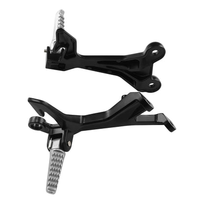 Driver & Passenger Footrests Footpegs Bracket for Kawasaki Ninja 400 (2018-2024)