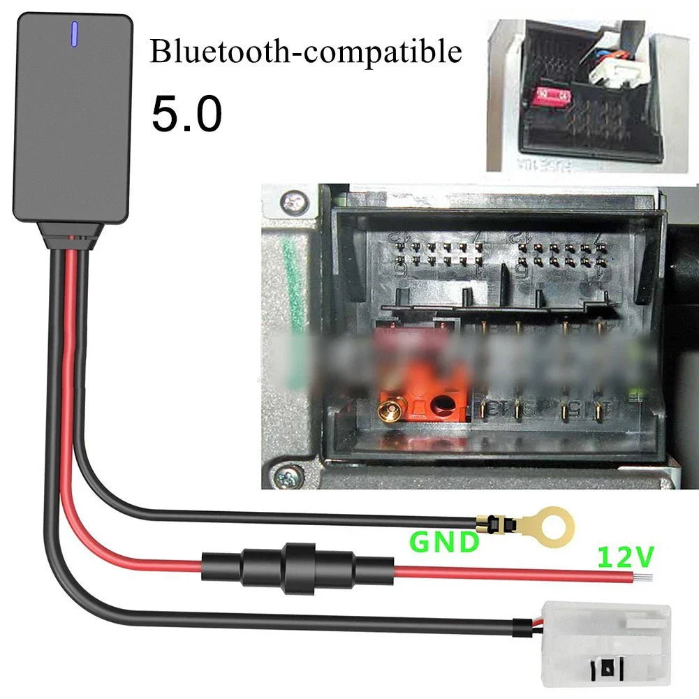 Wireless Audio Streaming Adapter for RCD RNS 210 310 315 510 Car MP3 Stereo