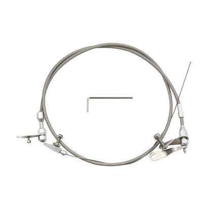 Stainless Braided Kick Down Cable for Ford C6 Transmission (1966-1986)