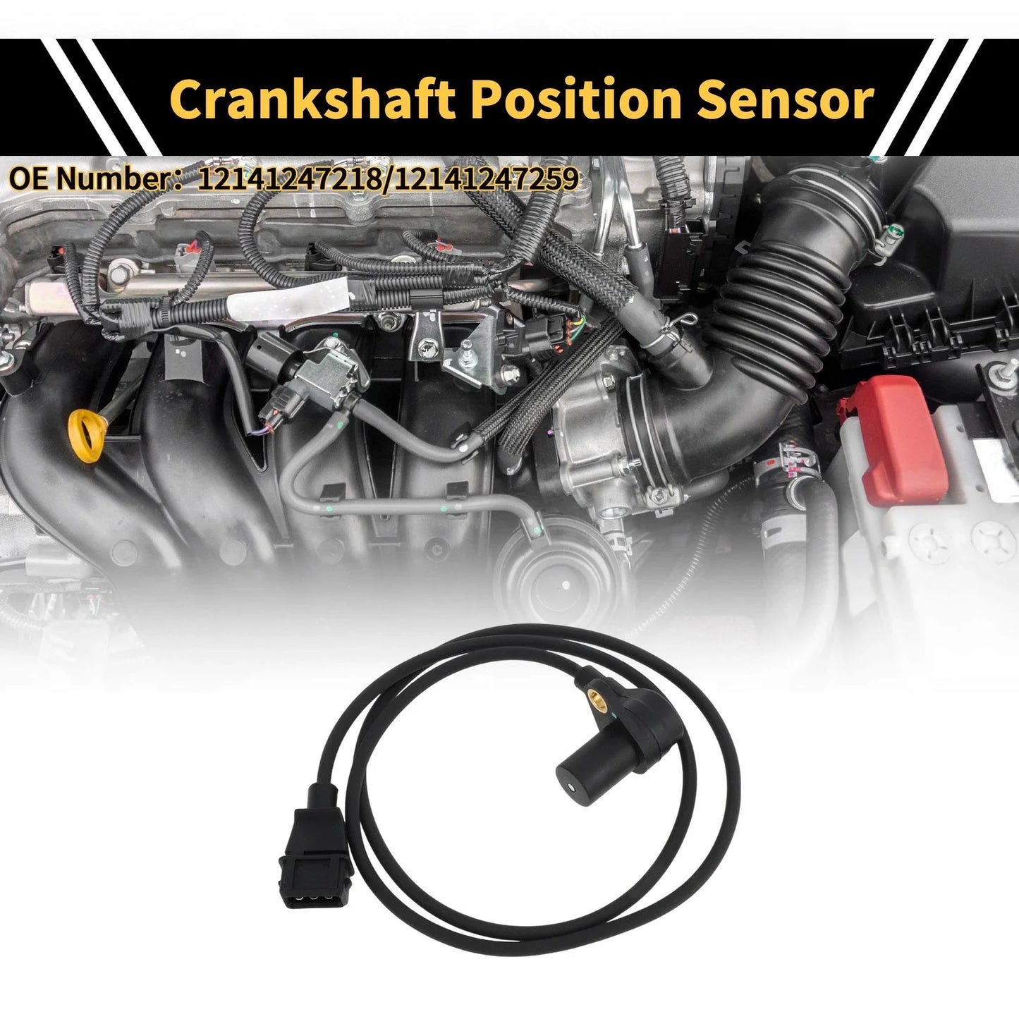 Crankshaft Position Sensor Black for BMW E36 316i (1993-1998)