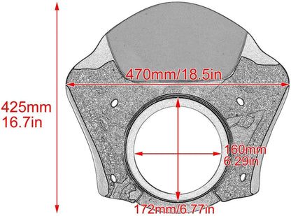Gauntlet Headlight Fairing Mount for Harley Sportster 883 1200 48 72 (1988-)