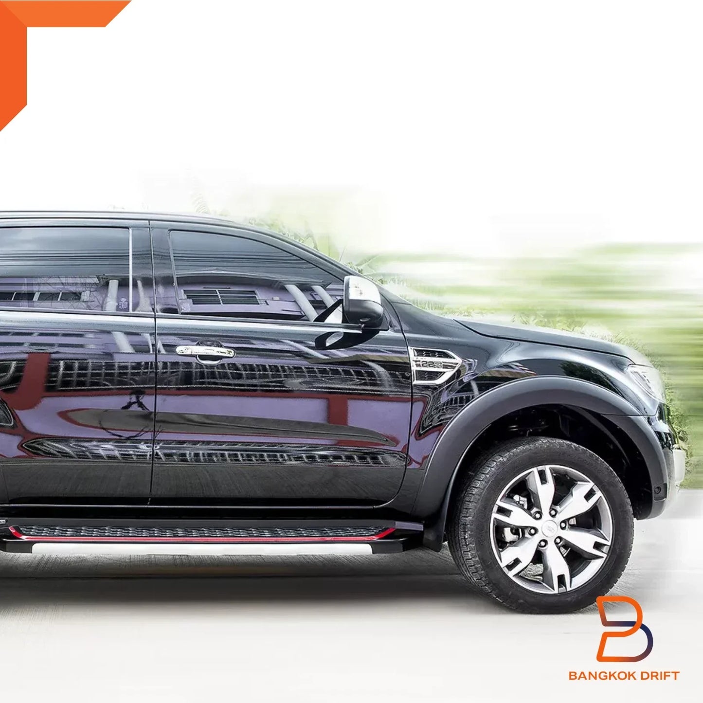 4" Matte Black Fender Flares for Ford Everest SUV (2015-2018)