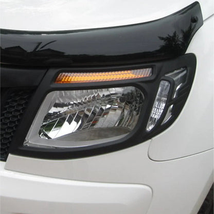 Matte Black Headlight Taillight Lamp Covers for Ford Ranger PX T6 (2011-2015)
