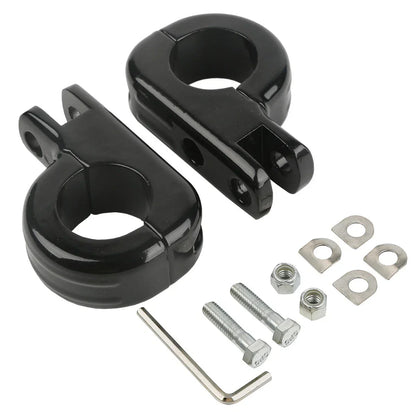 1 1/4" Foot Pegs for Harley Kawasaki Engine Guard Crash Bar