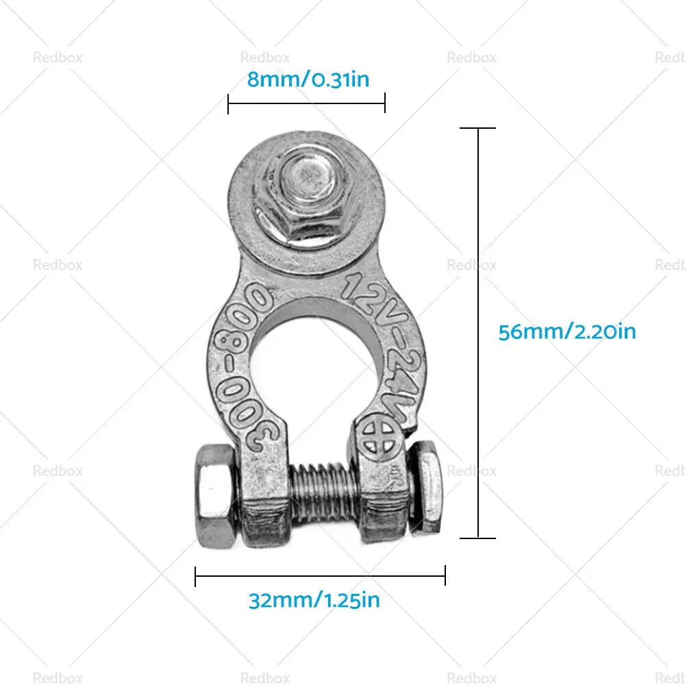 8 x DC 12V-24V Car Battery Terminals Connectors Clamp Clips