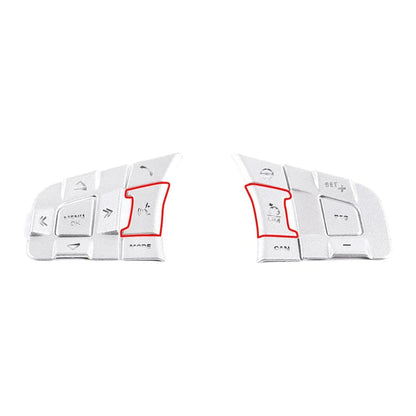 Alloy Steering Wheel Button Cover Trim for Jaguar F-Pace F-Type (2017-2023)