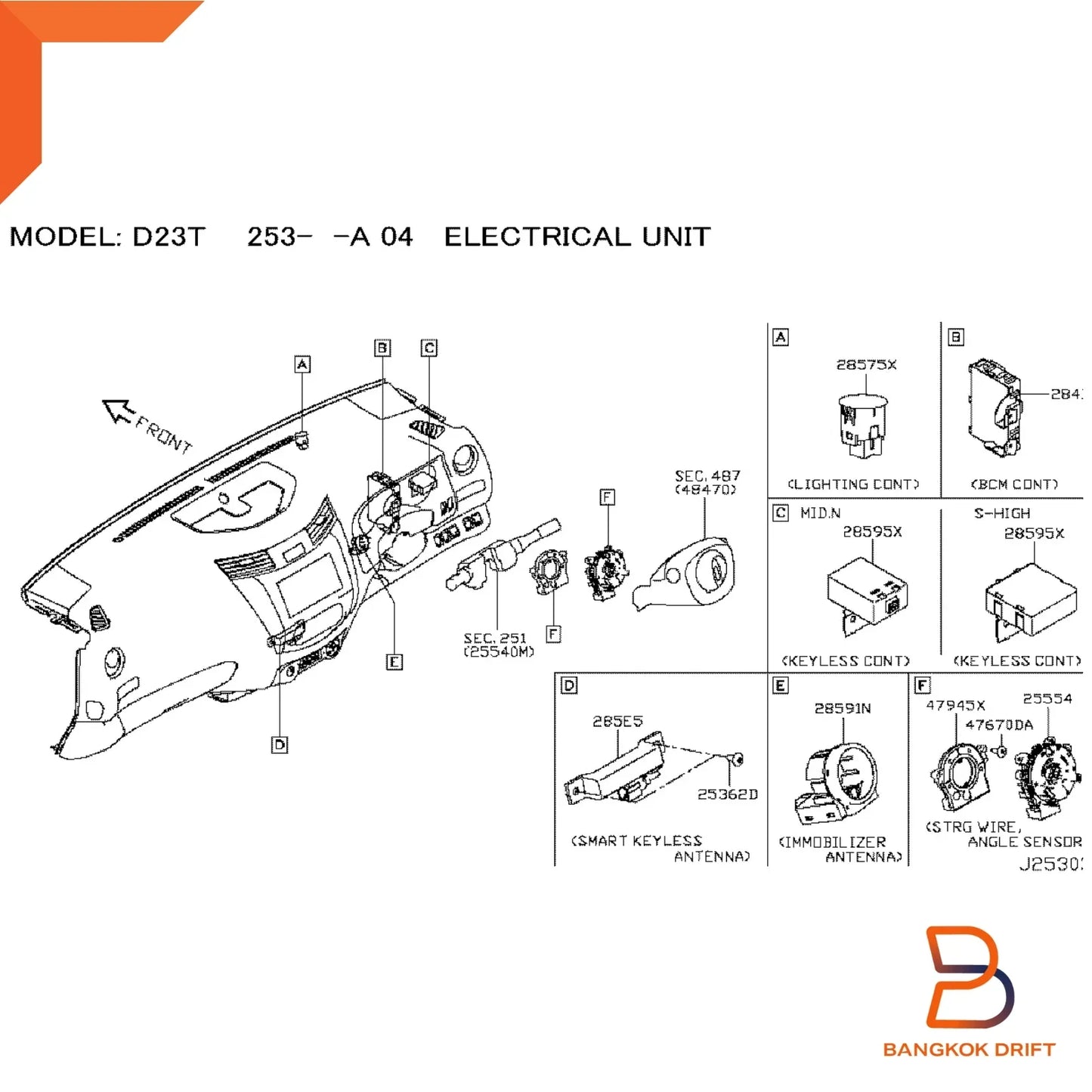 IPDM Module Controller Unit for Nissan Navara D23 NP300 STX (2015-2019)