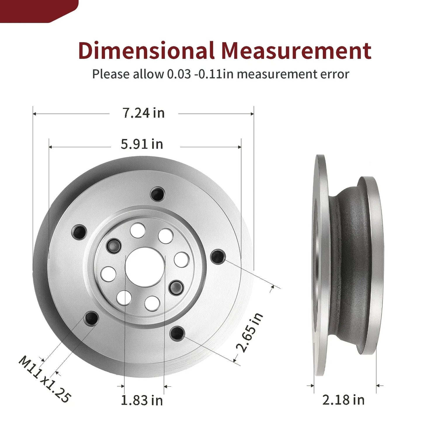 Rear Wheel Brake Disc Hub for John Deere HPX Gator Trail 4X2 4X4 (2005–2012)