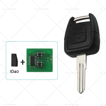 Remote Key 433MHz ID40 2 Buttons for Holden Astra (1998-2004)