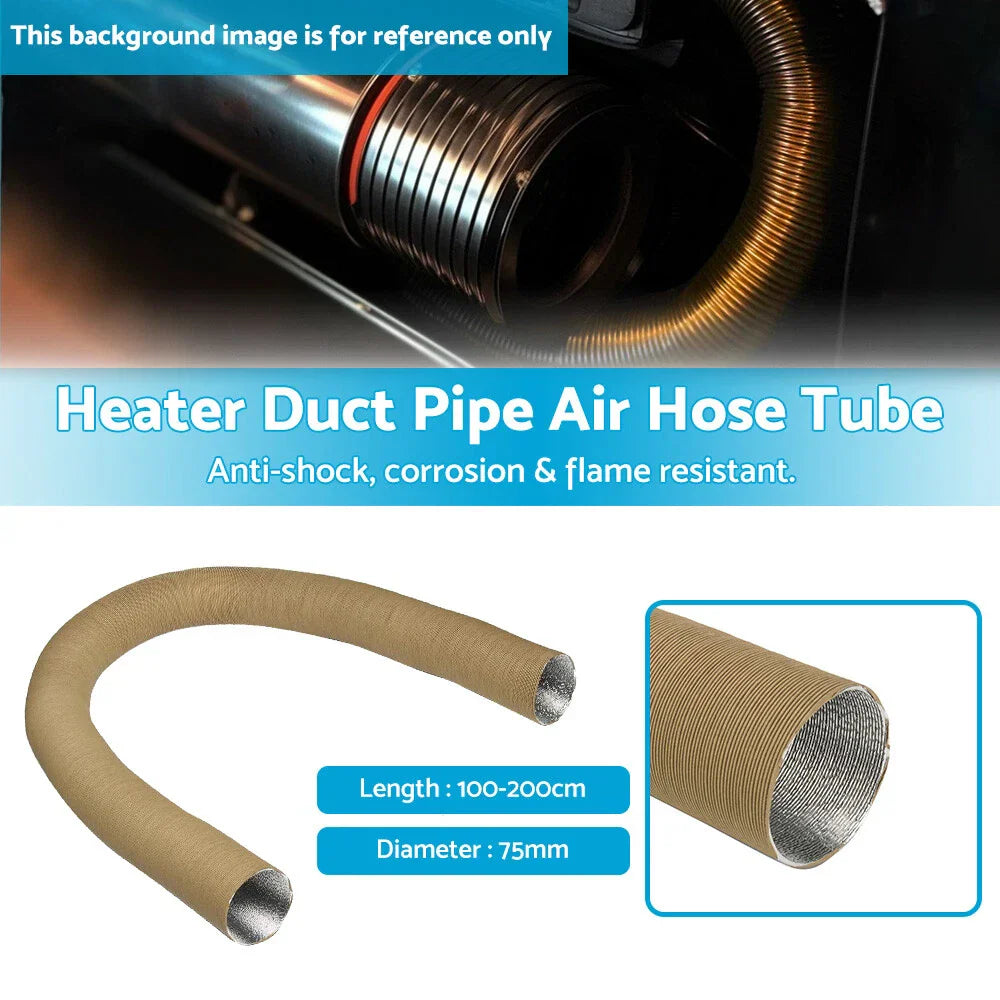 75mm 200cm Heater Duct Cold Hot Air Hose for Car Diesel Heater
