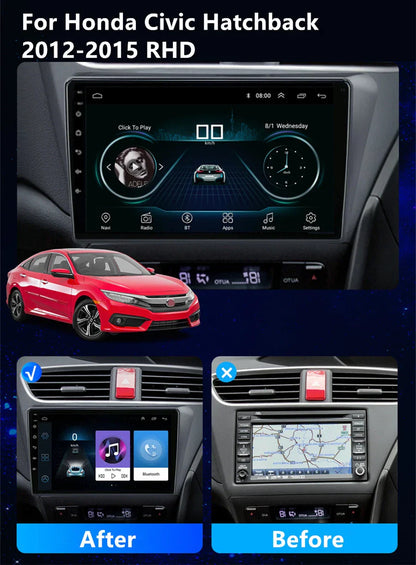 9" Android 11 Stereo GPS Head Unit for Honda Civic Hatchback (2012-2015)
