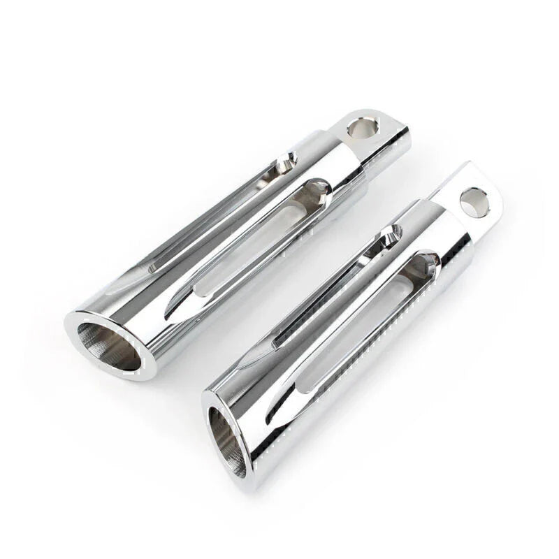 CNC Chrome Foot Pegs for Harley Touring Sportster Dyna Softail