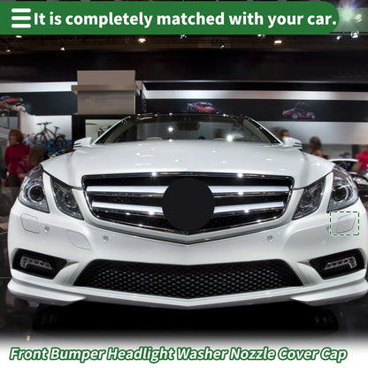 Front Left Bumper Headlight Washer Nozzle Cover for Mercedes-Benz (2010-2015)