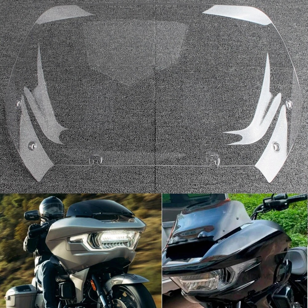 10" Windshield Fairing Air Deflector for Harley Road Glide CVO (2024)