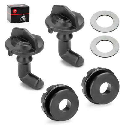 2 x Hood Latch Toggles + Grommets Washers for Polaris RZR S 4 800 (2008–2014)