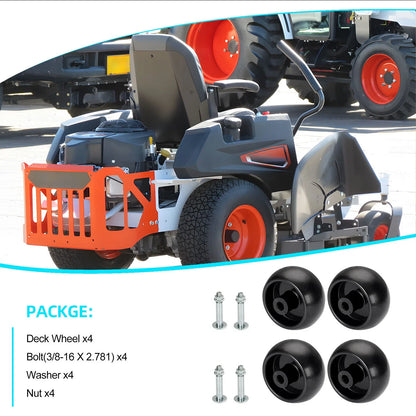 4 x Deck Wheels for Ferris Simplicity Snapper Pro