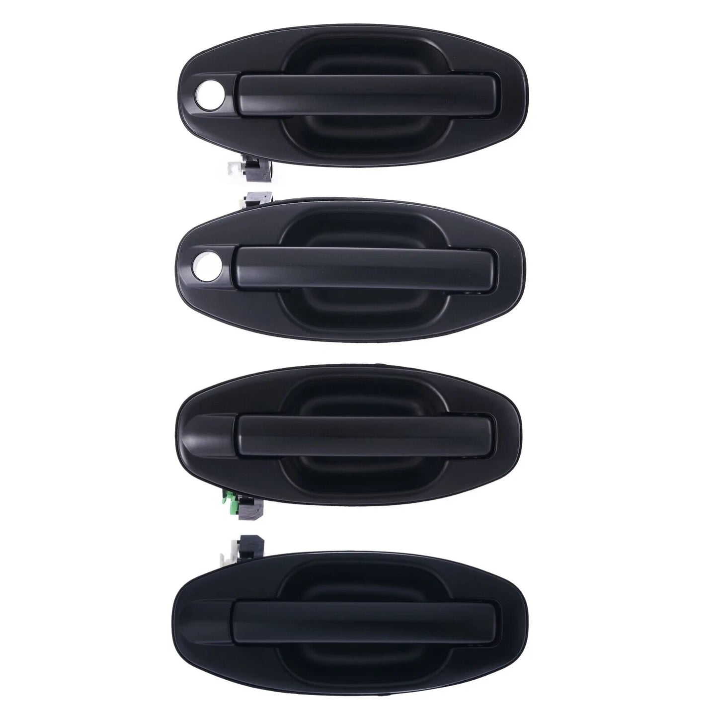 4pc Front/Rear Outer Door Handle Blk for Hyundai Santa Fe (2000–2005)