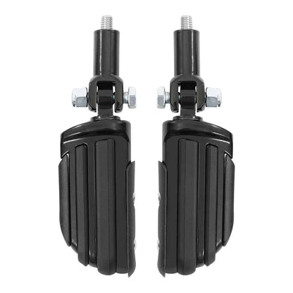 Black Rear Passenger Footpegs Support Mount for Harley Softail (2000-2006)