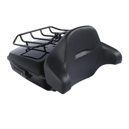 Chopped Trunk Backrest Luggage Rack for Harley Touring CVO Road Glide (09-13)