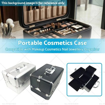 Portable Cosmetics Case for Makeup, Nail & Jewelry Storage