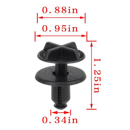 20Pcs 9mm Hole Battery Cover & Cowl Panel Clip for Land Rover