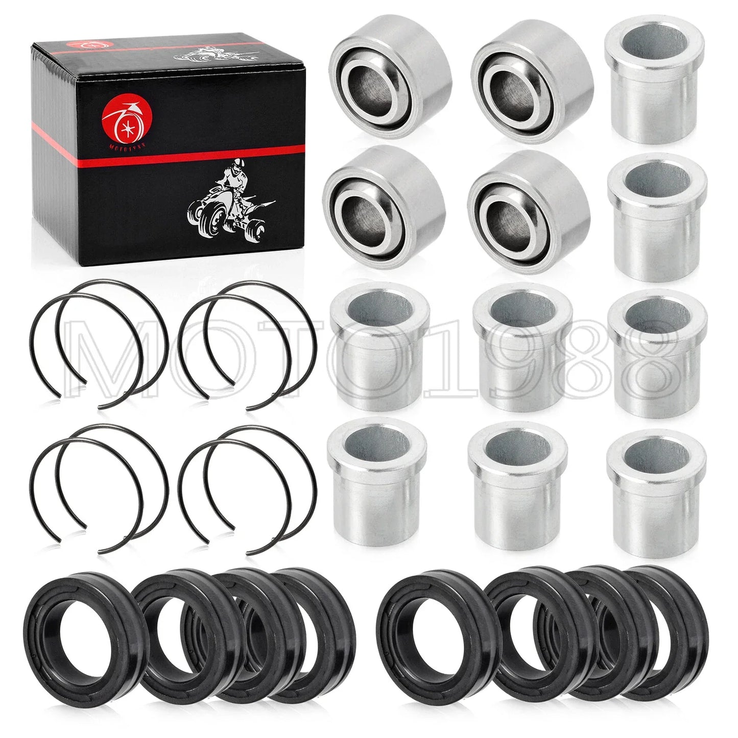 2 x Front Lower/Front Upper A-Arm Bushings for Honda TRX450ER (2006–2014)