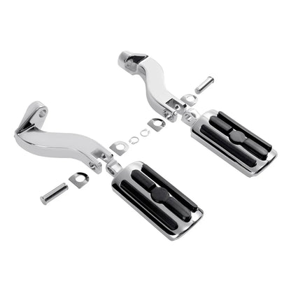 Chrome Passenger Footpeg Pegs Bracket Mount for Harley Touring (1993-2025)
