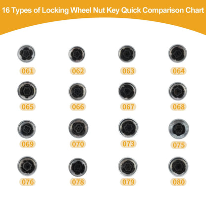 Wheel Lock Lug Nut Anti-Theft Removal Key Socket for BMW MINI COOPER