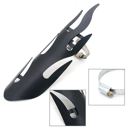 Universal Motorcycle Exhaust Muffler Pipe Heat Shield Cover Heel Guard