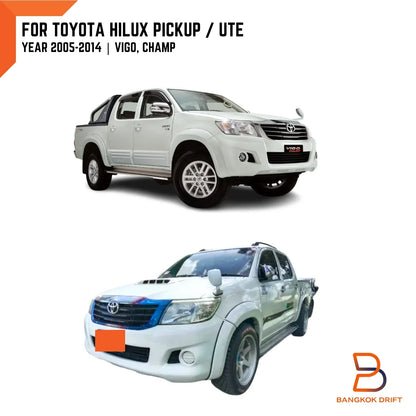 Black 4WD Front Fender Mirror for Toyota Hilux Ute (2005-2014)