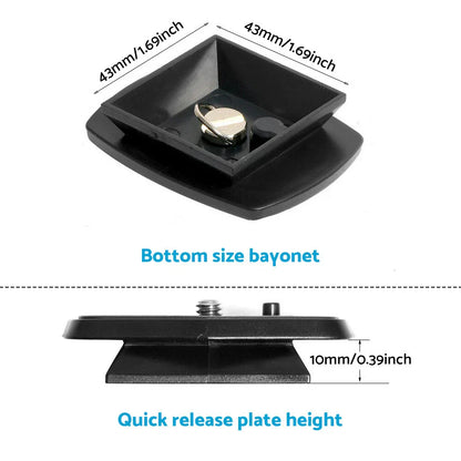 Tripod Quick Release Plate Screw Adapter for DSLR SLR Camera