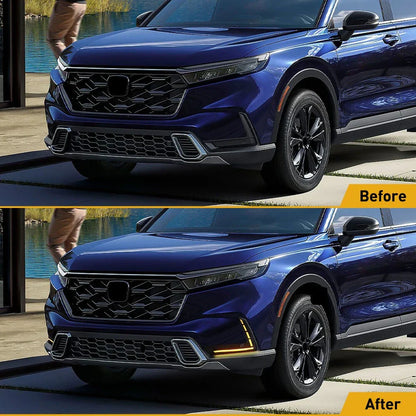 LED DRL Fog Lights for Honda CR-V (2017-2023)  Left + Right Daytime Lamps