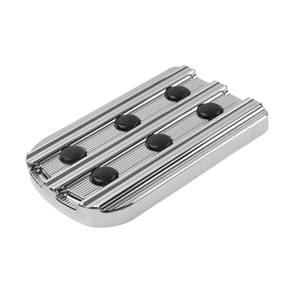 Chrome Large Brake Pedal Pad for Harley Touring Street Road Glide Softail (2014-2023)