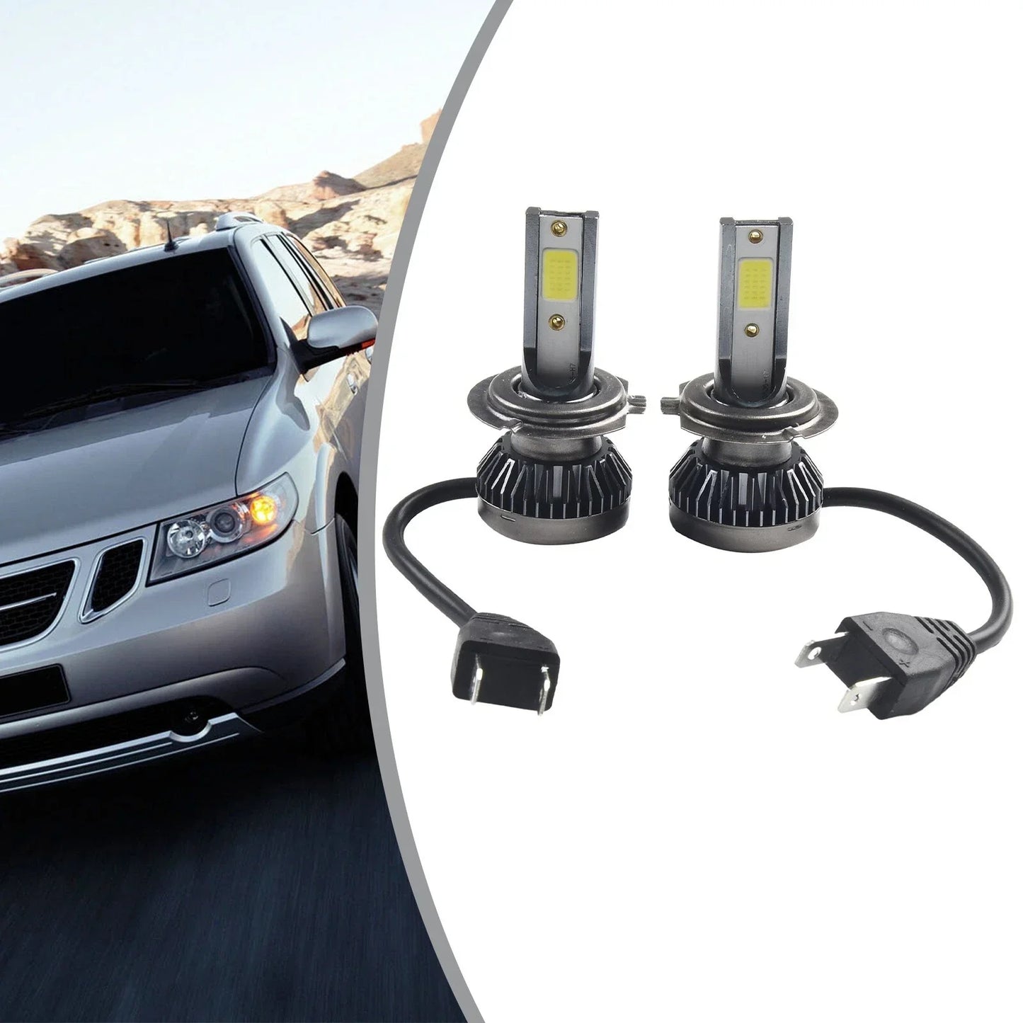 110W Headlight Bulbs 2 x 20000LM 270 Waterproof 6000K Anti Flicker Model