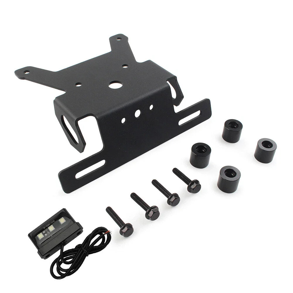 Rear License Plate Holder Frame with Light for Suzuki SV650 (2016-2021)