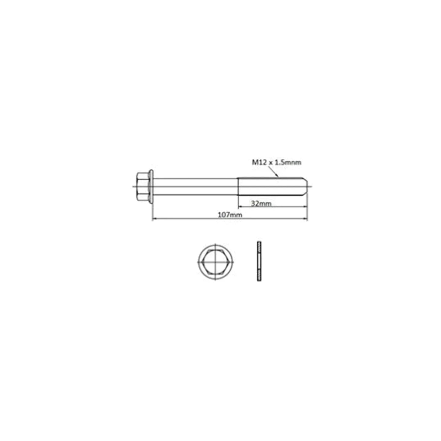 Engine Cylinder Head Bolt Set for Mazda B2000 UF 4cyl 2.0L FE (1985 - 1988)