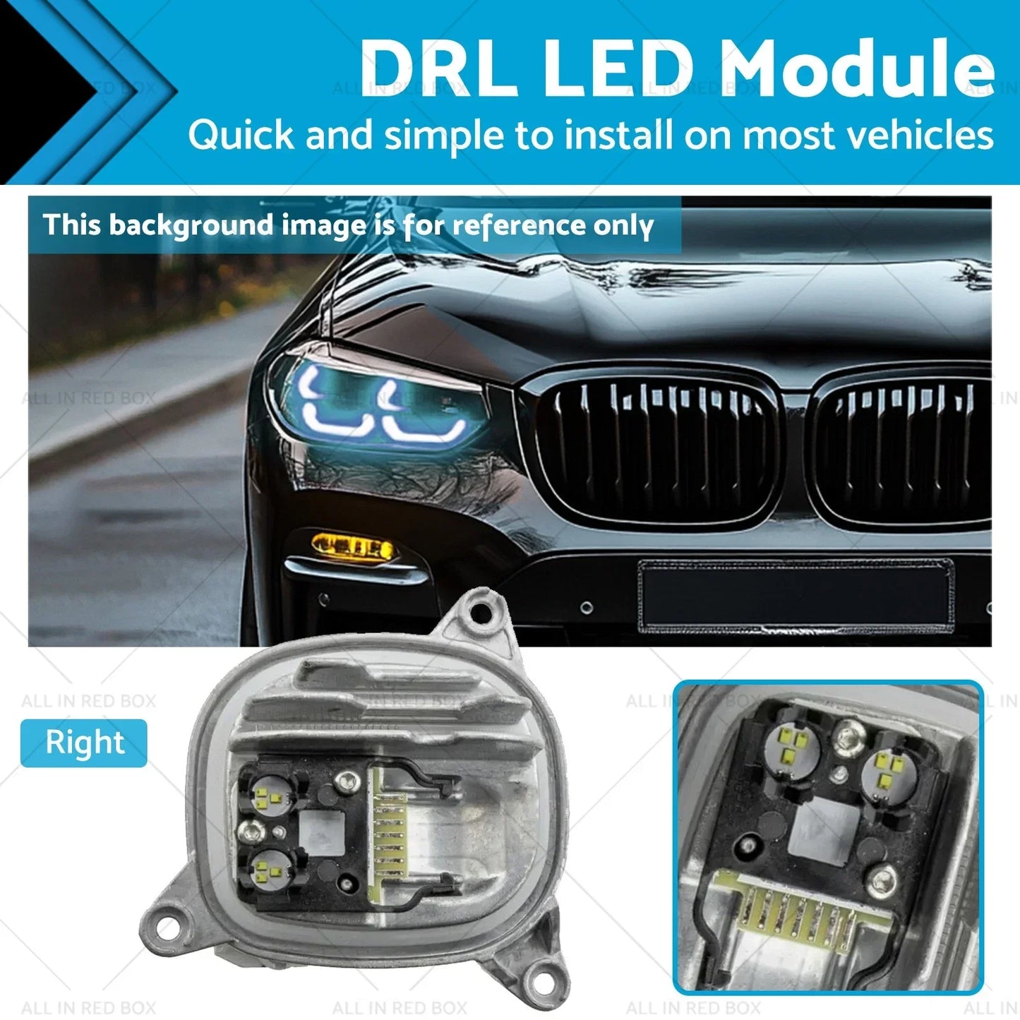 White DRL LED Module for BMW X3 X3M F97 G01 X4 X4M G02 (2018-2023)