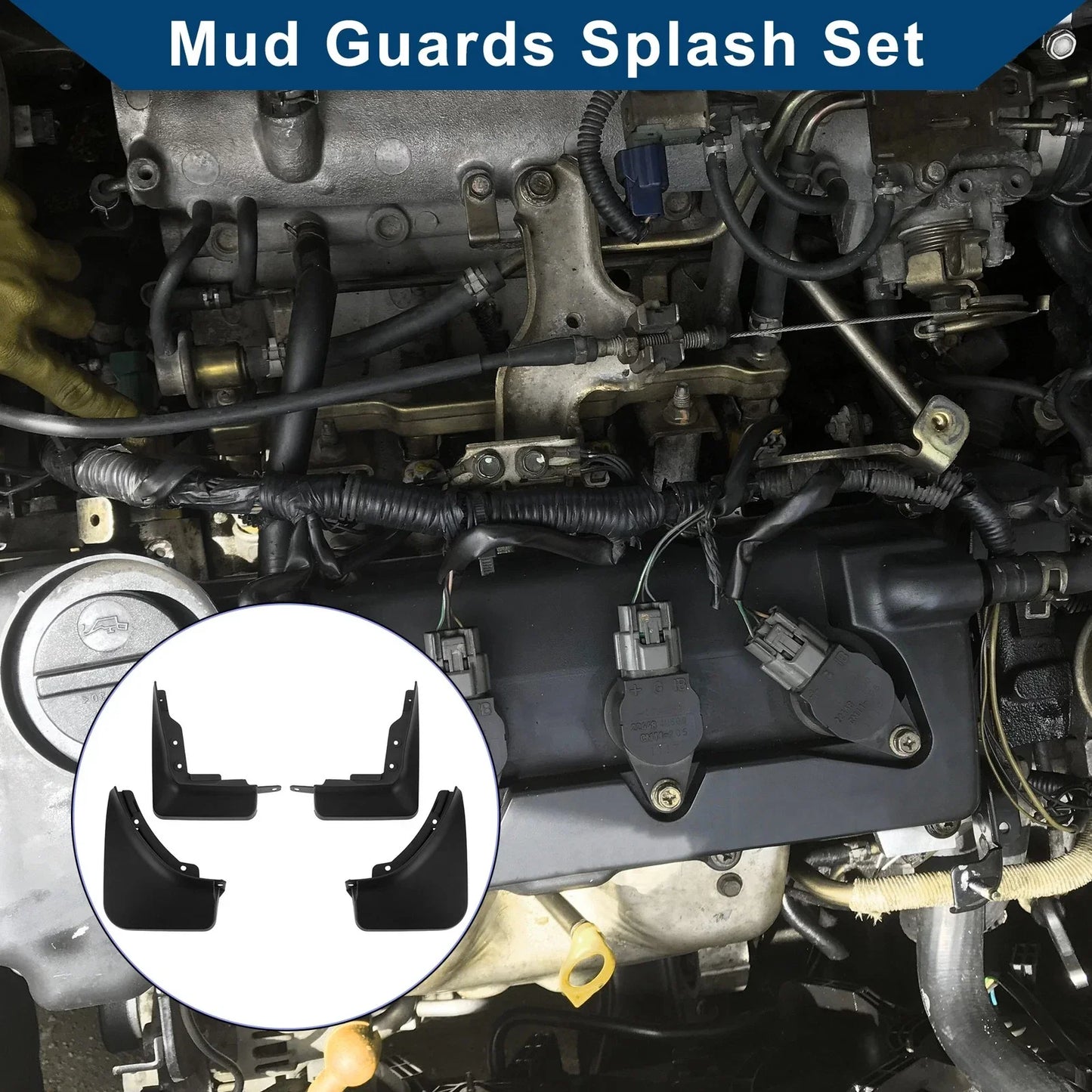 Mud Flaps Splash Guards Set for Mercedes-Benz GLA (2020-2023)