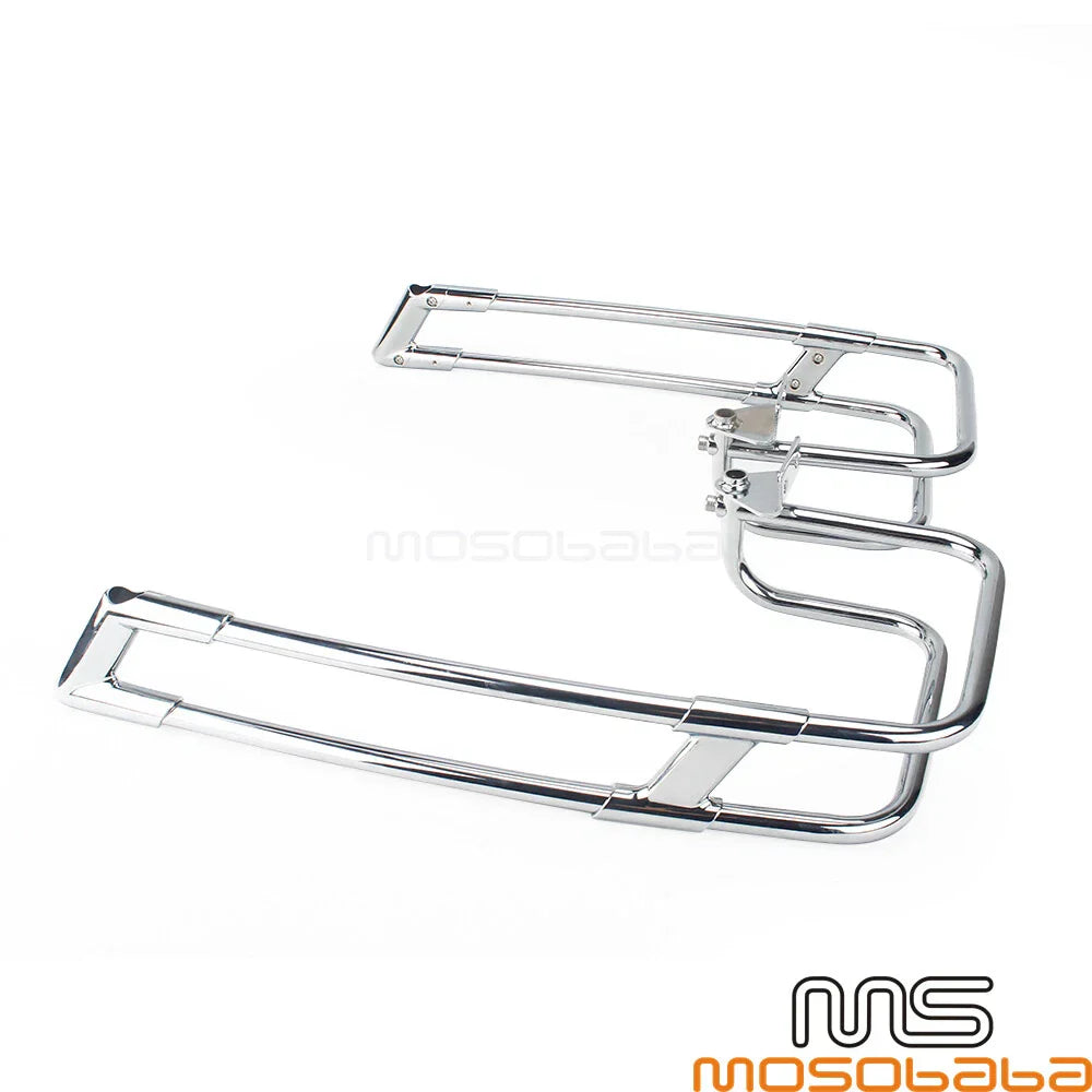 Chrome Rear Saddlebag Guard Rails for Harley Touring 2014-2020