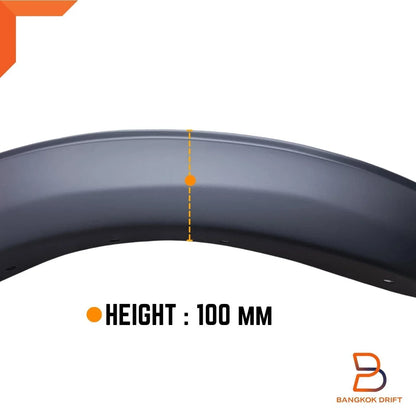 Slim Matte Black Fender Flares for Ford Ranger Ute PY (2022-2024)